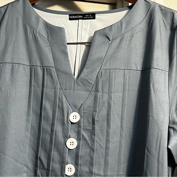 NORACORA Sky Blue Long Maxi DRESS Sz L Women - Picture 7 of 7